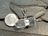 Clear Quartz, Sterling Silver Crystal Point Pendant