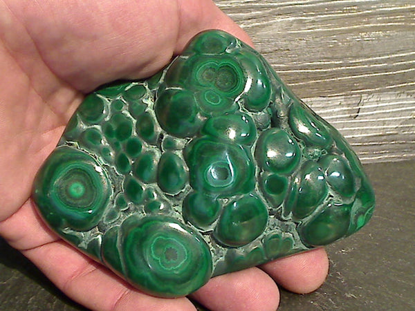 Malachite With Chrysocolla 472g Freeform Polished Specimen