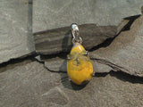 Bumble Bee Jasper, Sterling Silver Small Pendant