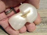 Agate 2.5" x 1.5" Mushroom With Druzy Pocket