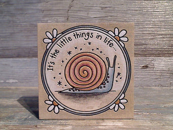 It's The Little Things In Life... 4" x 4" Block Sign
