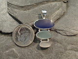 Sea Glass, Sterling Silver Small Pendant