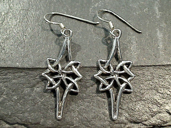 Sterling Silver Celtic Star Earrings