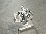 Size 8 Sterling Silver Sea Turtle Ring