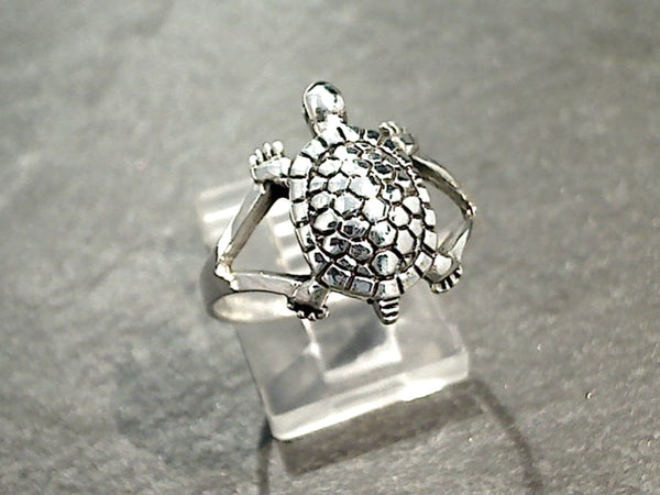 Size 9 Sterling Silver Sea Turtle Ring