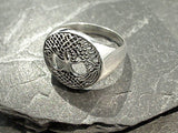 Size 6 Sterling Silver Tree of Life Ring