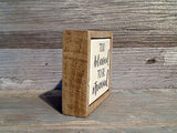 Too Blessed To Be Stressed 3" x 3" Mini Box Sign