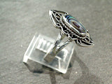 Size 8.25 Abalone, Sterling Silver Ring