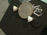 Lab Created Opal, Sterling Silver 5MM Heart Stud Earrings