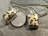 Dalmatian Jasper, Sterling Silver Earrings