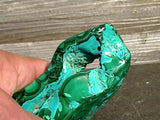 Malachite With Chrysocolla 344g Freeform Polished Specimen