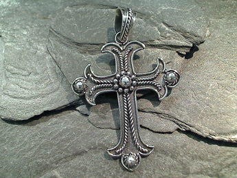 Sterling Silver Large Cross Pendant