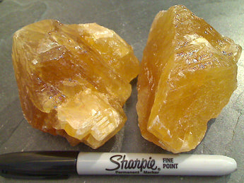 Rough Honey Calcite 250g - 350g Specimen