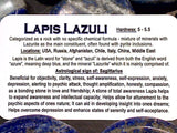 Pillow Palm Stone - Lapis Lazuli 1.75" x 1.25"