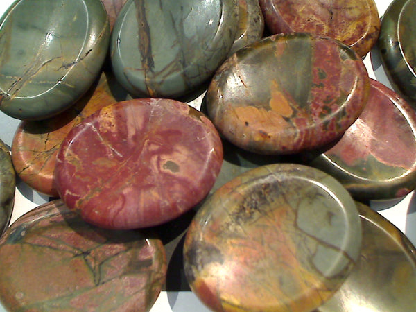 Worry Stone - Red Creek Jasper 2" x 1.5"