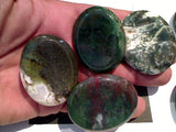 Worry Stone - Moss Agate 2" x 1.5"