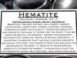 Worry Stone - Hematite 2" x 1.5"