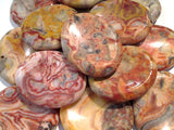 Worry Stone - Crazy Lace Agate 2" x 1.5"