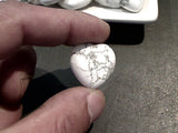 Howlite 1" Mini Heart