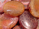 Worry Stone - Fire Agate 2" x 1.5"