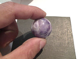 Chevron Amethyst Mini Sphere 1.25" Round