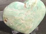 Caribbean Calcite Large Gemstone Heart 3.75"H x 4.5"W