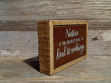 Nature Is The Greatest Place To Heal And Recharge 3" x 4.5" Mini Box Sign