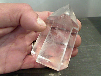 Quartz 3" x 2" x 1.6" Multi Cut Crystal Point