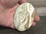 Caribbean Calcite 173g Palm Stone