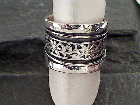 Size 7.75 Sterling Silver Spinner Ring