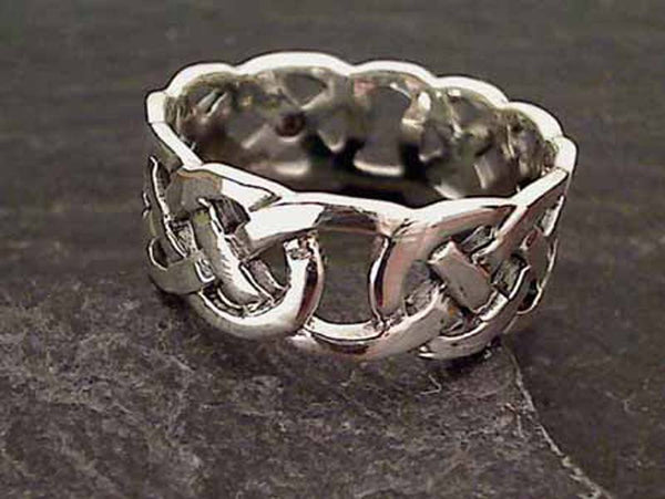 Size 13.5 Sterling Silver 9mm Celtic Ring