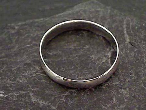 Size 5.75 Sterling Silver 3mm Hollow Band Ring