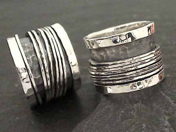 Size 7.25 Sterling Silver Spinner Ring