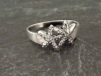 Size 4.75 Sterling Silver Starfish Ring