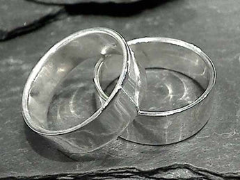 Size 13 Sterling Silver 8mm x 1.25mm Ring