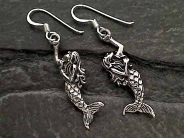Sterling Silver Mermaid Earrings