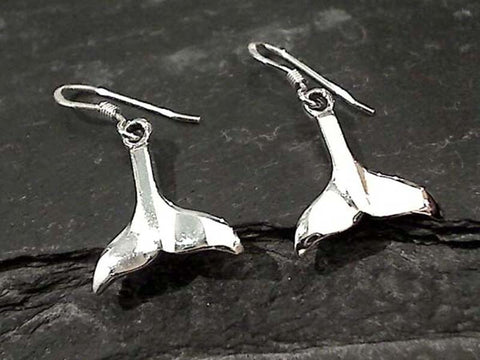 Sterling Silver Whail Tail Earrings