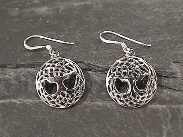 Sterling Silver Tree of Life Earrings