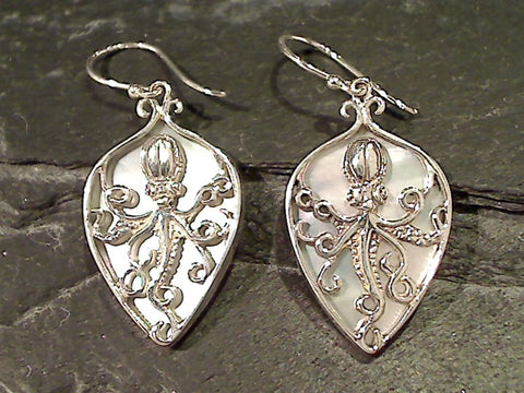 M.O.Pearl, Sterling Sterling Octopus Earring