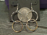 Sterling Silver, Gold Plated Earrings