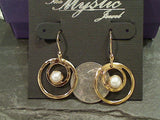 Pearl, Gold Plated Earrings