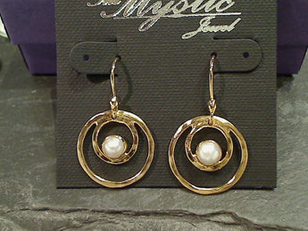 Pearl, Gold Plated Earrings