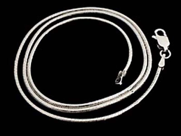 18" Med. Gauge 1.5mm Snake Chain, Sterling