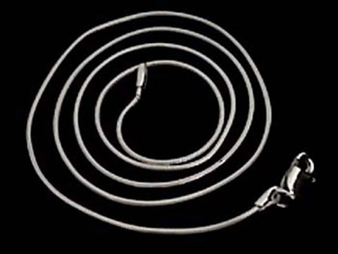24" Thin-Med. 1mm Snake Chain, Sterling Silver