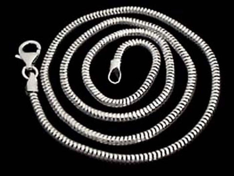 16 inch - Sterling Silver Snake Chain 1mm Necklace 16 inch - Sterling Silver Snake Chain 1mm Necklace