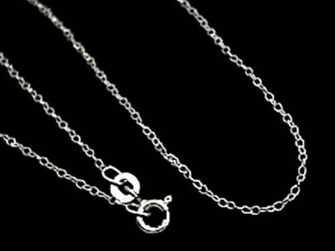 20" Thin Gauge Cable Chain, Sterling Silver
