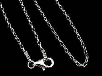 16" Thin Oval Rolo Chain, Sterling Silver