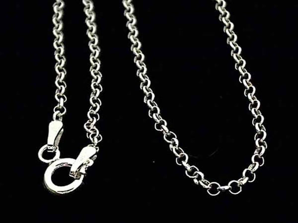 18" Thin 2mm Rolo Chain, Sterling Silver