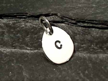 Sterling Silver Letter "C" Charm