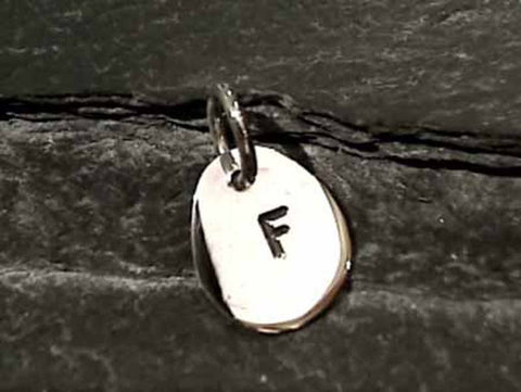 Sterling Silver Letter "F" Charm
